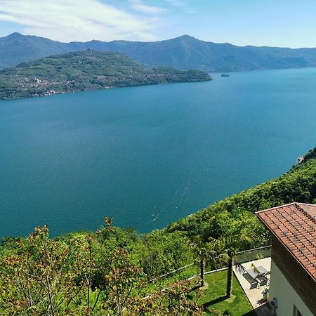 Mia Isola With Lake View, Garden And Swimming Pool Parzanica Eksteriør bilde