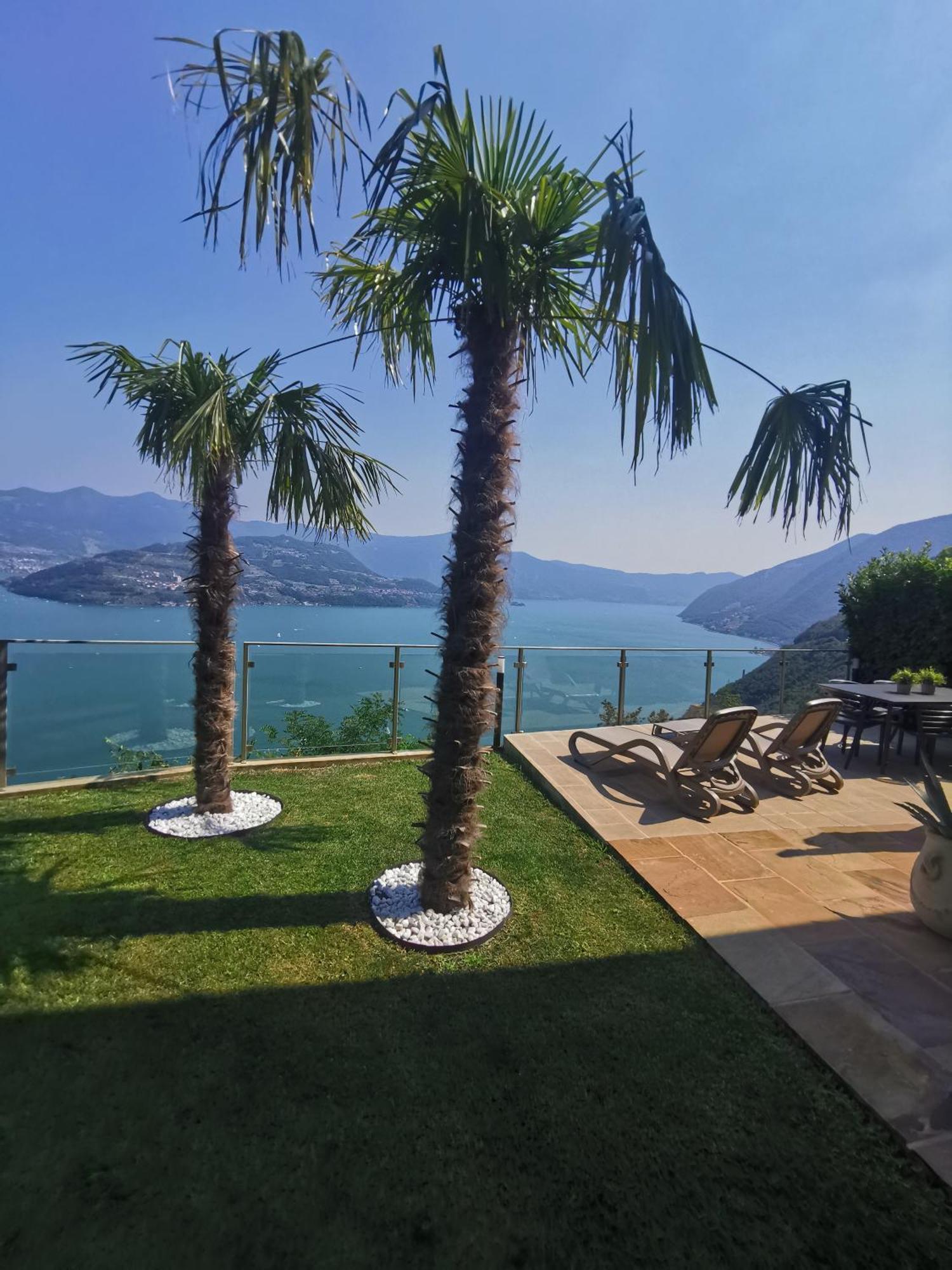 Mia Isola With Lake View, Garden And Swimming Pool Parzanica Eksteriør bilde